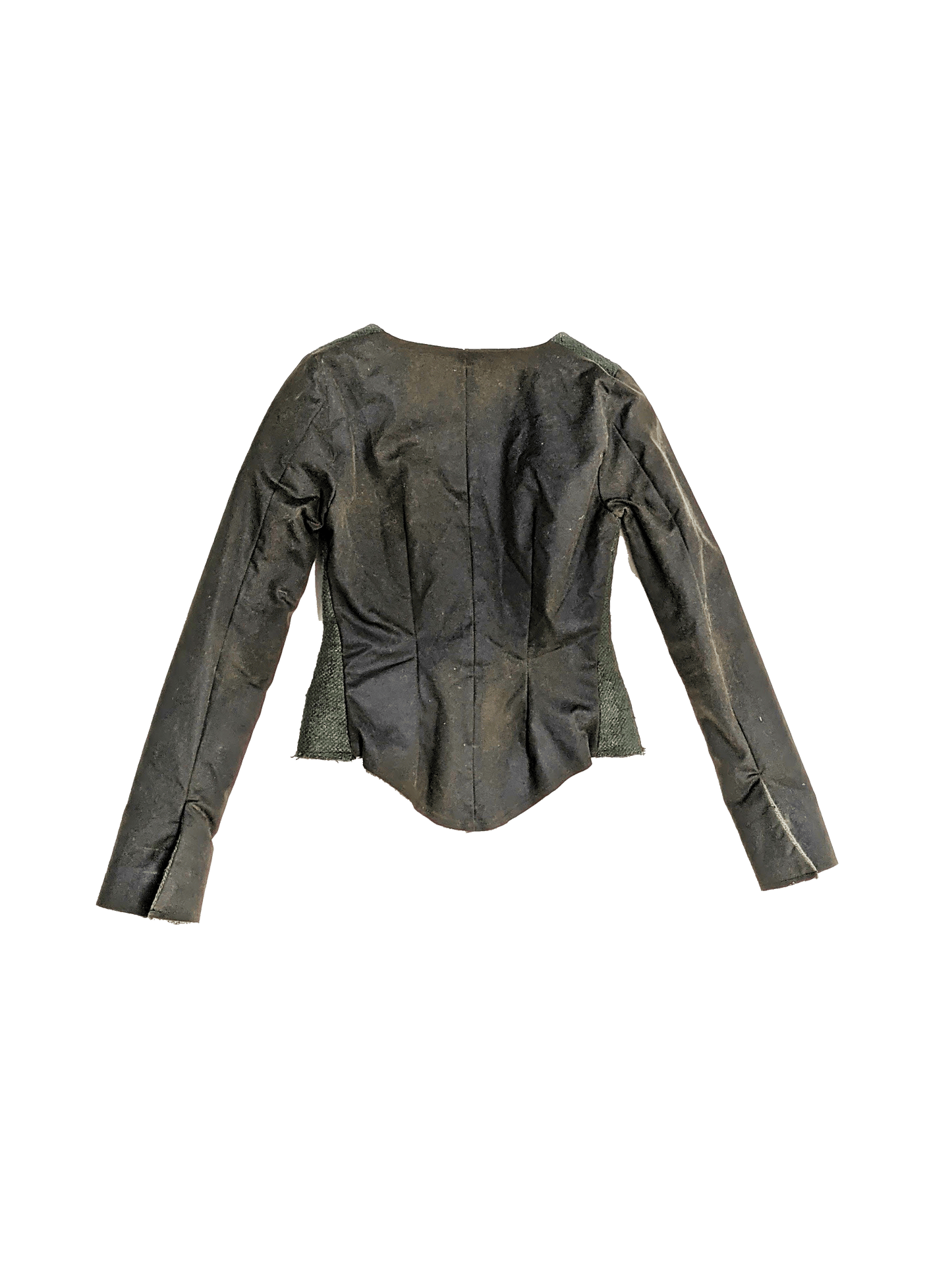 Women's Deep V Neck Jacket in Army Green